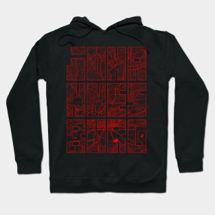 Johannesburg, South Africa City Map Typography - Oriental Hoodie